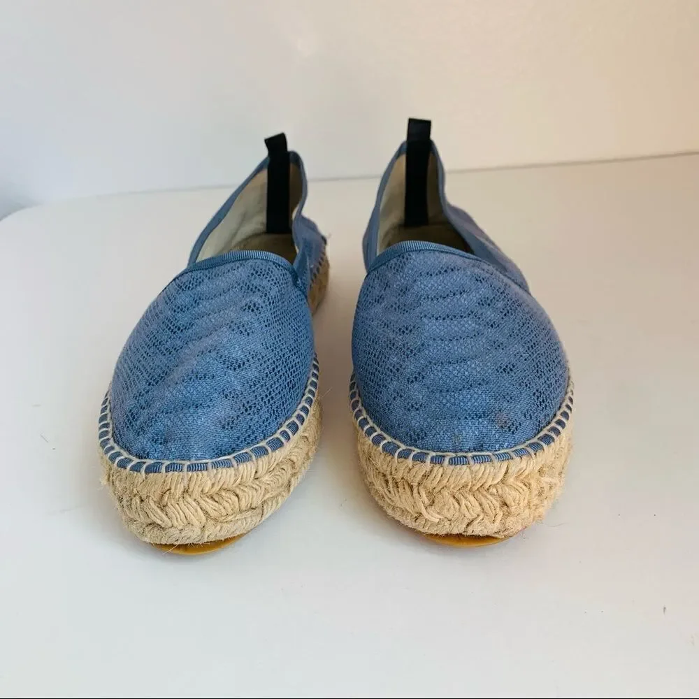 Blue Lace Italian Espadrilles‎